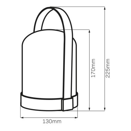 LED RGBW Διακοσμητικό επιτραπέζιο φωτιστικό MINORKA LED/0,3W/4,5V 3xAA