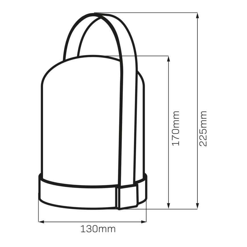 LED RGBW Διακοσμητικό επιτραπέζιο φωτιστικό MINORKA LED/0,3W/4,5V 3xAA