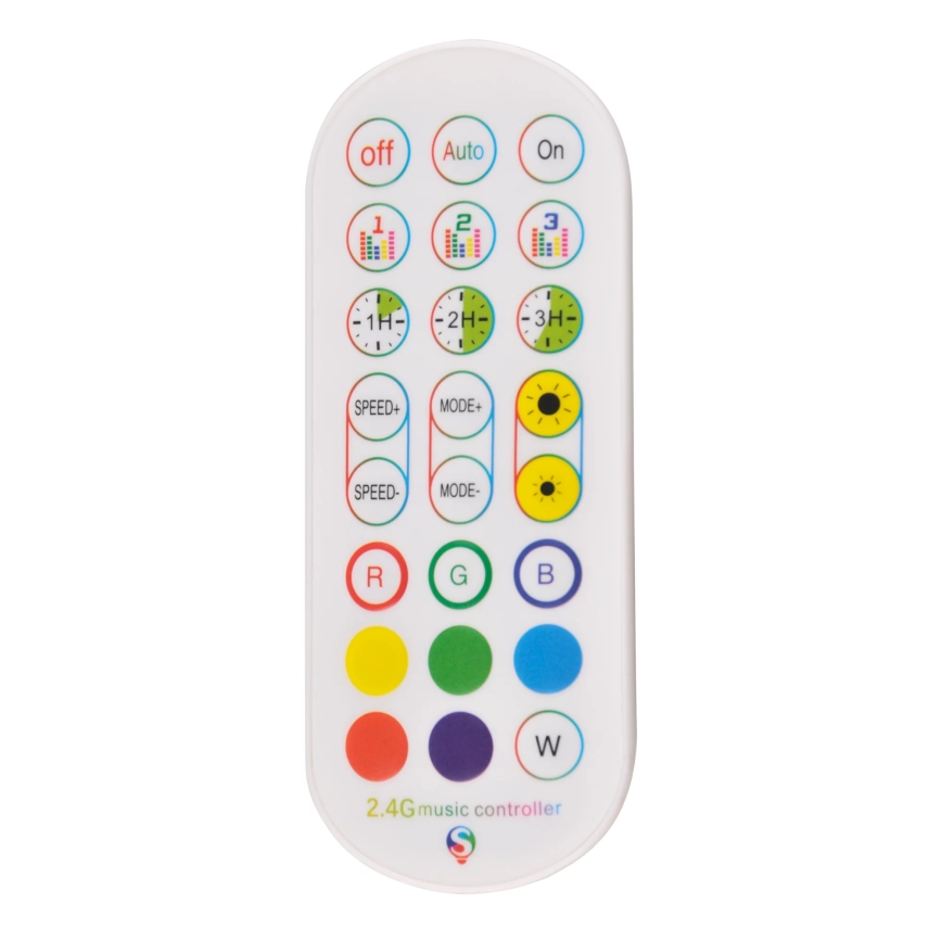 LED RGBW Επιδαπέδια λάμπα dimming MAGICAL LED/7W/230V + τηλεχειριστήριο