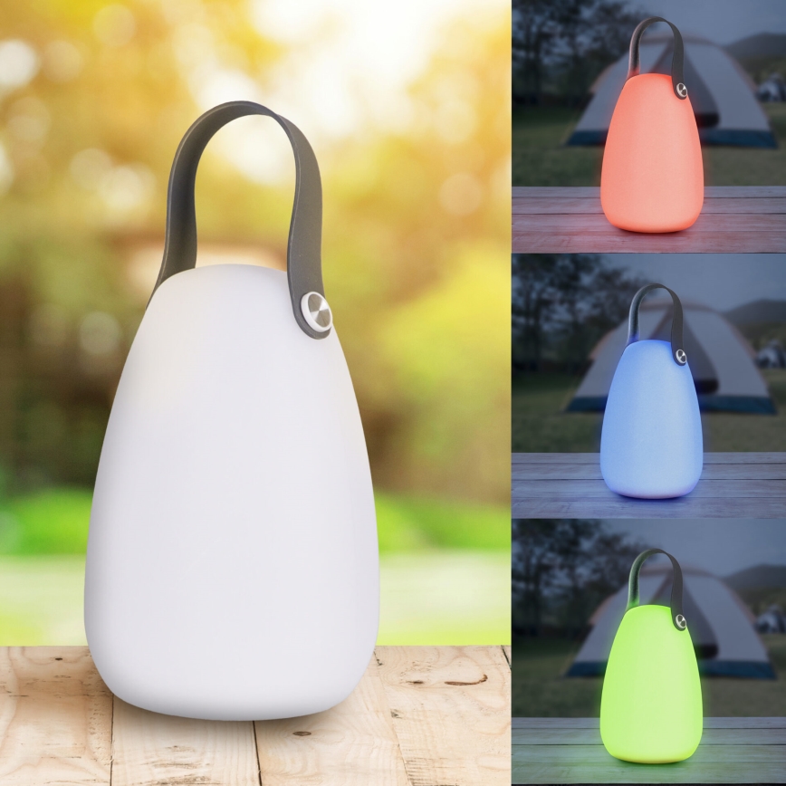 LED RGBW Ηλιακό φωτιστικό CANARIA LED/2W/1,2V 400 mAh IP44 λευκό
