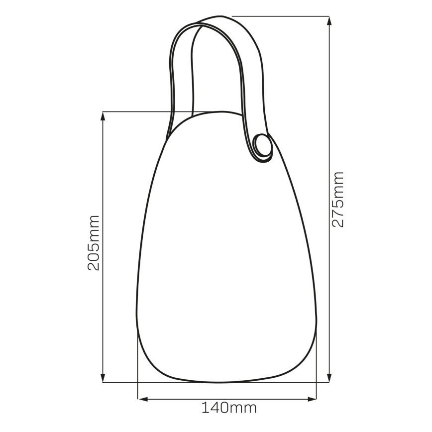 LED RGBW Ηλιακό φωτιστικό CANARIA LED/2W/1,2V 400 mAh IP44 λευκό