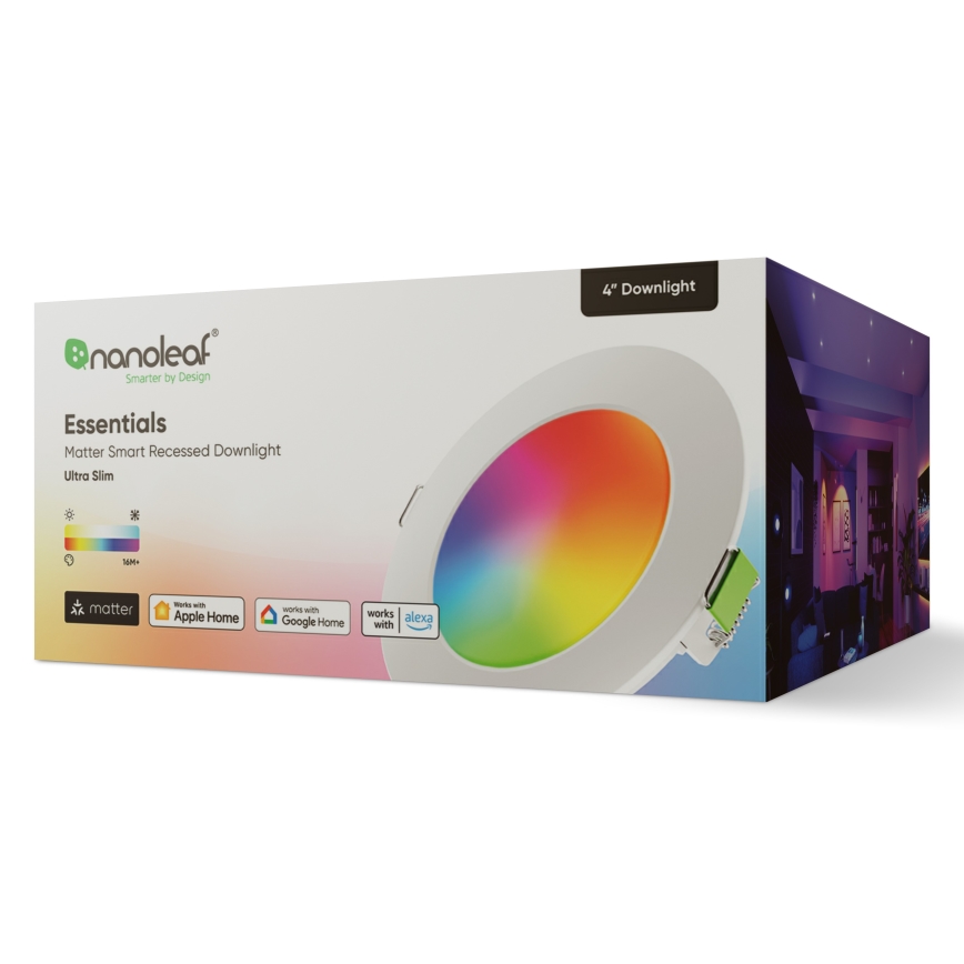 Nanoleaf- LED RGBW Κρεμαστό φωτιστικό οροφής dimming ESSENTIALS LED/6W/230V 2700-6500K CRI 90 Wi-Fi