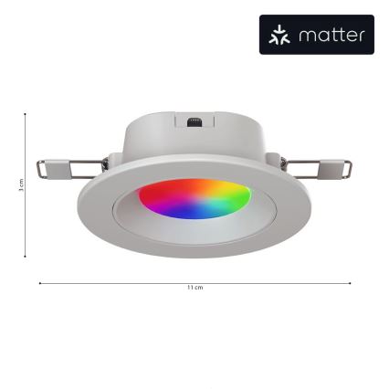 Nanoleaf- LED RGBW Κρεμαστό φωτιστικό οροφής dimming ESSENTIALS LED/6W/230V 2700-6500K CRI 90 Wi-Fi
