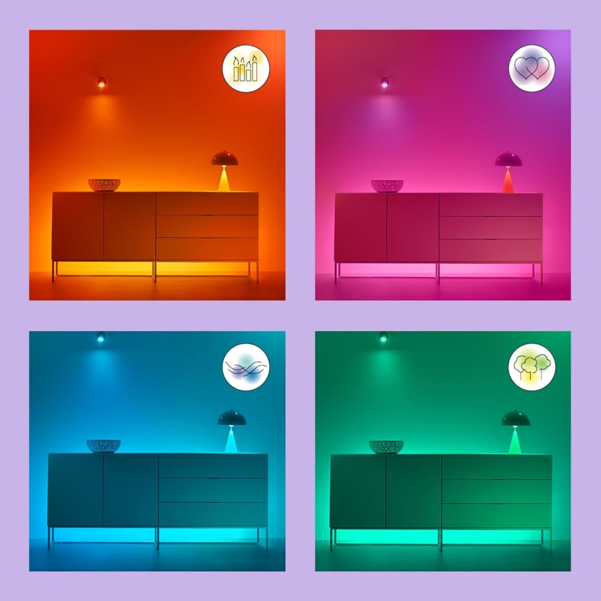 LED RGBW Ρυθμιζόμενη λάμπα A80 E27/18,5W/230V 2200-6500K CRI 90 Wi-Fi - WiZ