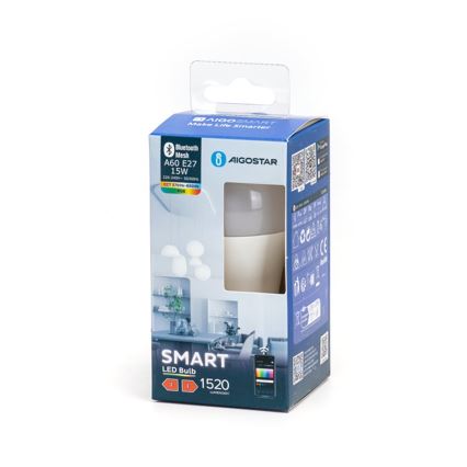 Λάμπα LED RGBW Dimmable MESH Smart A60 E27/15W/230V 2700-6500K - Aigostar