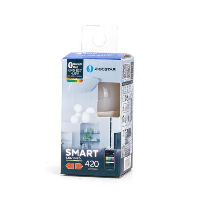 Λάμπα LED RGBW Dimmable MESH Smart G45 E27/4,9W/230V 2700-6500K - Aigostar