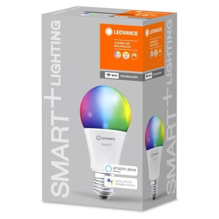 LED RGBW  Λαμπτήρας με ρύθμιση φωτισμού  SMART+ E27/9W/230V  2700K-6500K Wi-Fi - Ledvance