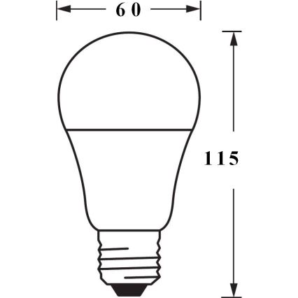 LED RGBW  Λαμπτήρας με ρύθμιση φωτισμού  SMART+ E27/9W/230V  2700K-6500K Wi-Fi - Ledvance