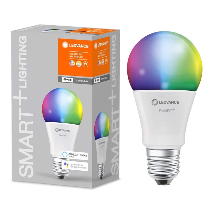 LED RGBW  Λαμπτήρας με ρύθμιση φωτισμού  SMART+ E27/9W/230V  2700K-6500K Wi-Fi - Ledvance