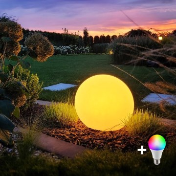 LED RGBW Ρυθμιζόμενο εξωτερικό φωτιστικό GLOBO 1xE27/9W/230V 2700-6500K διάμ. 60 cm IP44 Wi-Fi