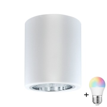 LED RGBW ρυθμιζόμενο σημειακό φωτιστικό JUPITER 1xE27/6,5W/230V 2700-6500K Wi-Fi διάμ. 9,8 cm λευκό