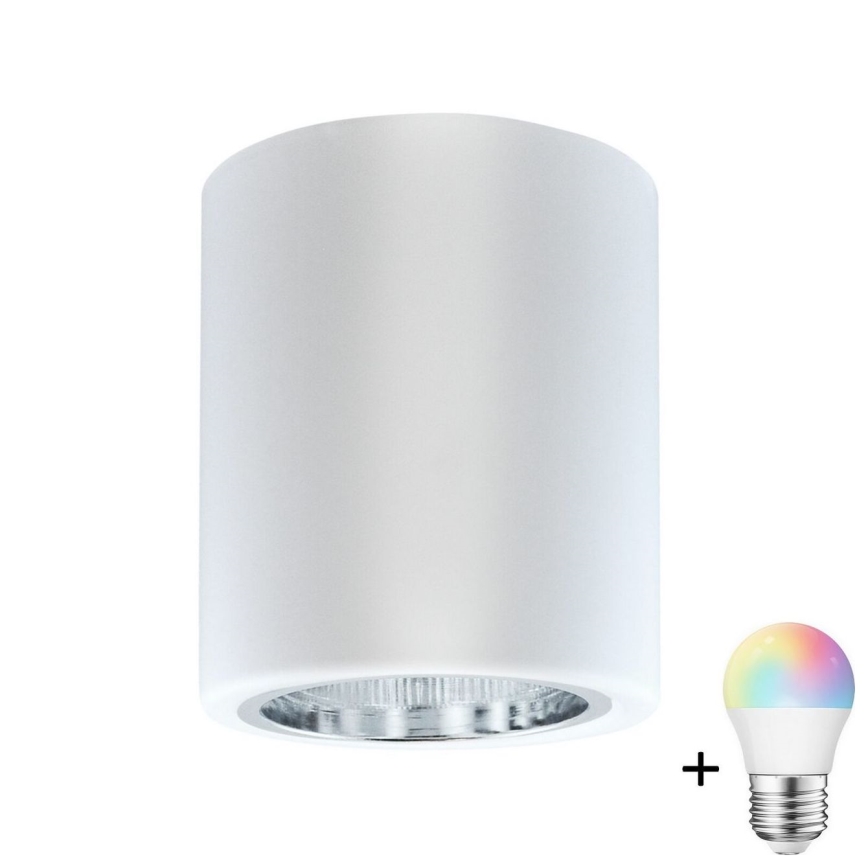 LED RGBW ρυθμιζόμενο σημειακό φωτιστικό JUPITER 1xE27/6,5W/230V 2700-6500K Wi-Fi διάμ. 9,8 cm λευκό