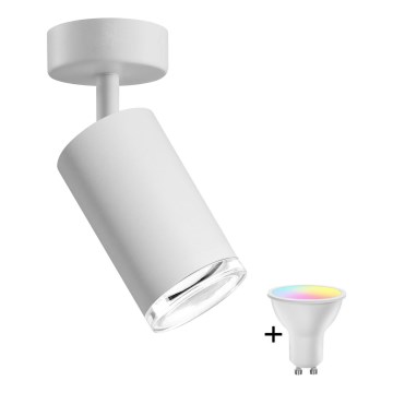 LED RGBW ρυθμιζόμενο σποτ μπάνιου TURYN 1xGU10/6,5W/230V 2700-6500K Wi-Fi IP44 λευκό