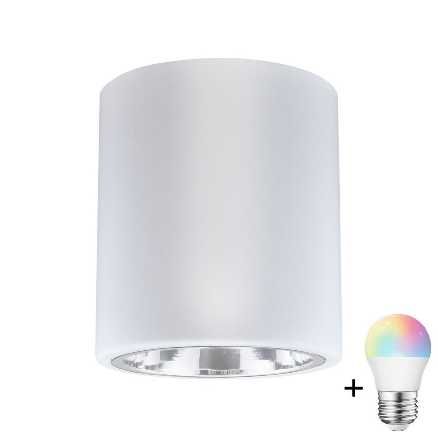 LED RGBW ρυθμιζόμενο σποτ φωτιστικό JUPITER 1xE27/6,5W/230V 2700-6500K Wi-Fi διάμ. 13 cm λευκό