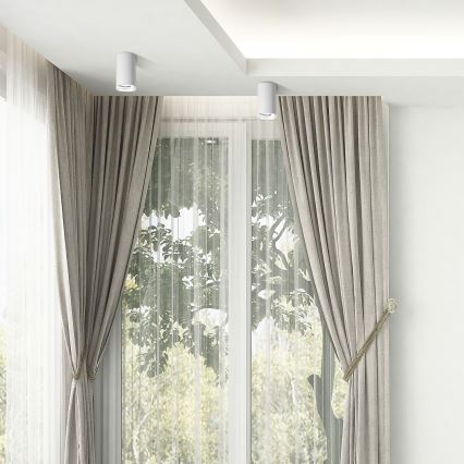 LED RGBW Ρυθμιζόμενο φωτιστικό μπάνιου TURYN 1xGU10/6,5W/230V 2700-6500K Wi-Fi IP44 λευκό