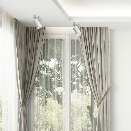 LED RGBW Ρυθμιζόμενο φωτιστικό μπάνιου TURYN 1xGU10/6,5W/230V 2700-6500K Wi-Fi IP44 λευκό
