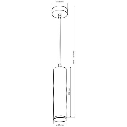 LED RGBW Ρυθμιζόμενο φωτιστικό μπάνιου TURYN 1xGU10/6,5W/230V 2700-6500K Wi-Fi IP44 μαύρο