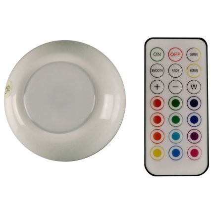 LED RGBW Dimming furniture φωτισμός LED/0,5W/4,5V 3xAAA λευκό + τηλεχειριστήριο