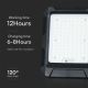 LED Solar προβολέας LED/10W/3,7V IP65 4000K μαύρο + τηλεχειριστήριο