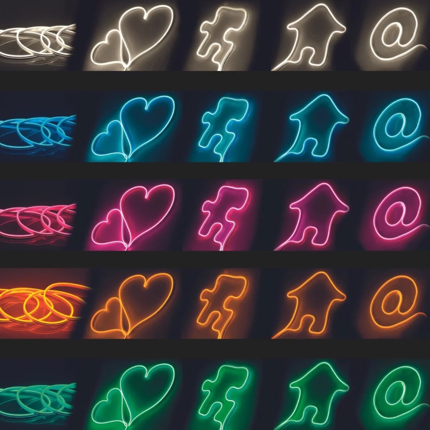 Ταινία LED NEON 5m LED/40W/24V ροζ IP65