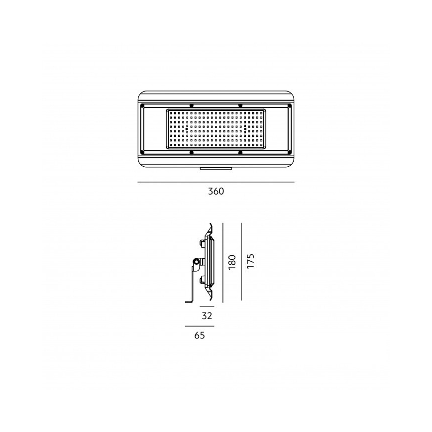 LED τεχνικό φωτιστικό 4 σε 1 MULTILUXO LED/150W/230V 4000K IP65 36 cm