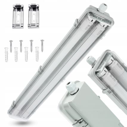 LED τεχνικό φωτιστικό φθορισμού T8 2xG13/10W/230V 6000K 60 cm IP65 λευκό