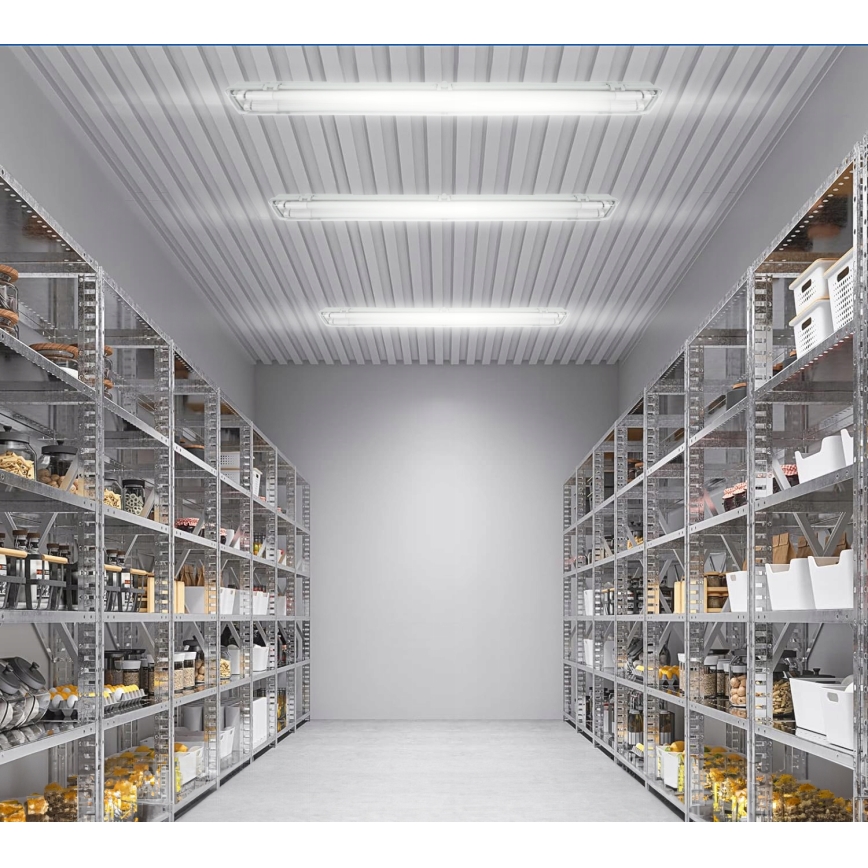 LED Τεχνικό φωτιστικό φθορισμού T8 2xG13/20W/230V 6500K 120 cm IP65 λευκό