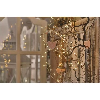 LED γιρλάντα 100xLED/3xAA 2,7m ζεστό λευκό