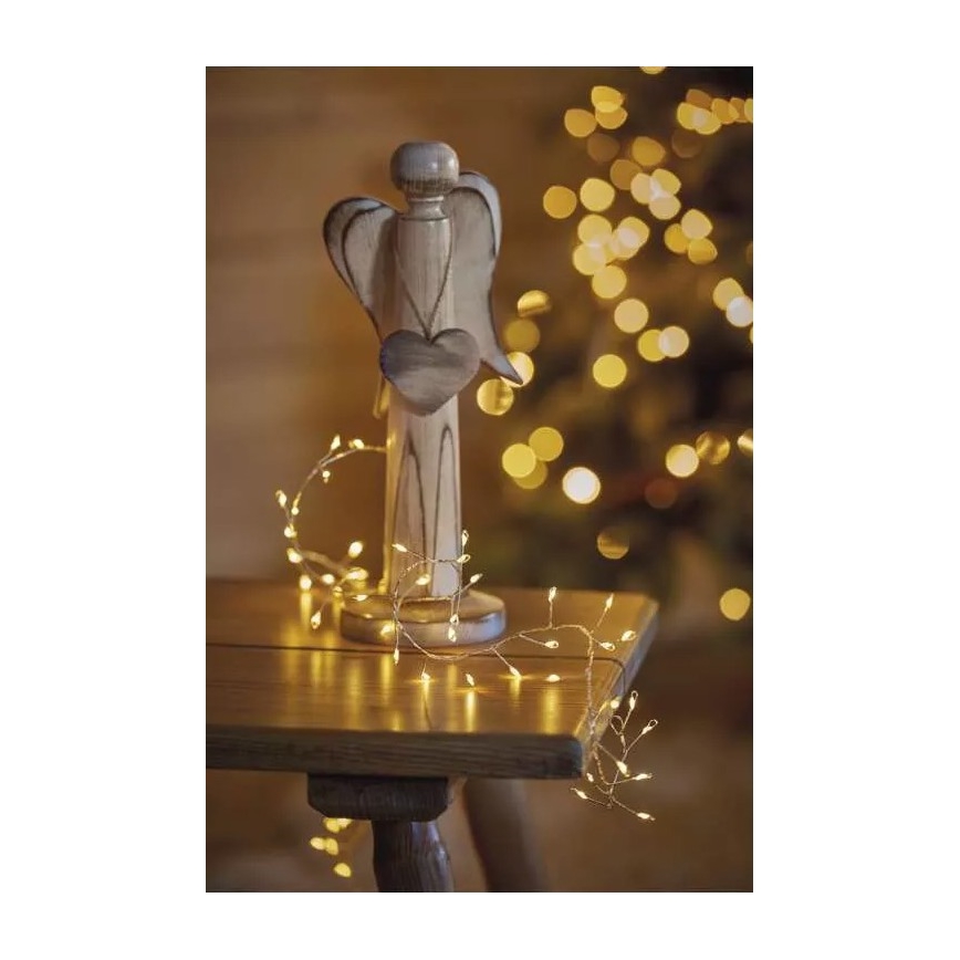 LED γιρλάντα 100xLED/3xAA 2,7m ζεστό λευκό