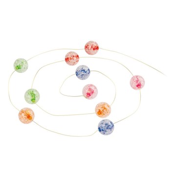 LED  γιρλάντα 10xLED/2xAA 2,35m πολύχρωμη