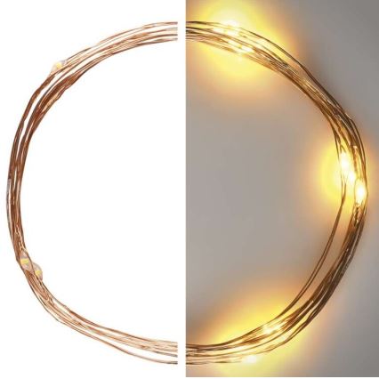 LED γιρλάντα 20xLED/2,4m θερμό λευκό