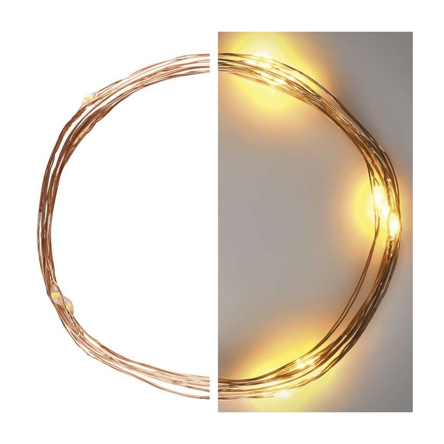 LED γιρλάντα 20xLED/2,4m θερμό λευκό