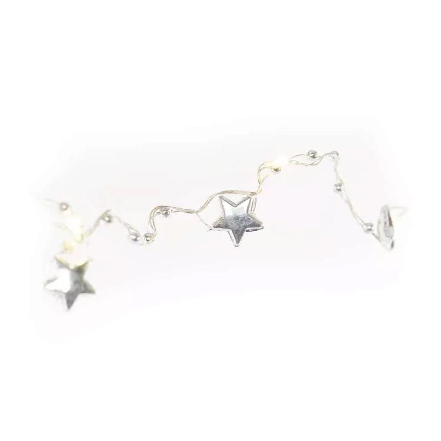 LED γιρλάντα 20xLED/2xAA 2,2 m θερμό λευκό