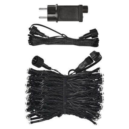 LED γιρλάντα εξωτερικού χώρου, 100 LED, 15 m, IP44, ζεστό λευκό