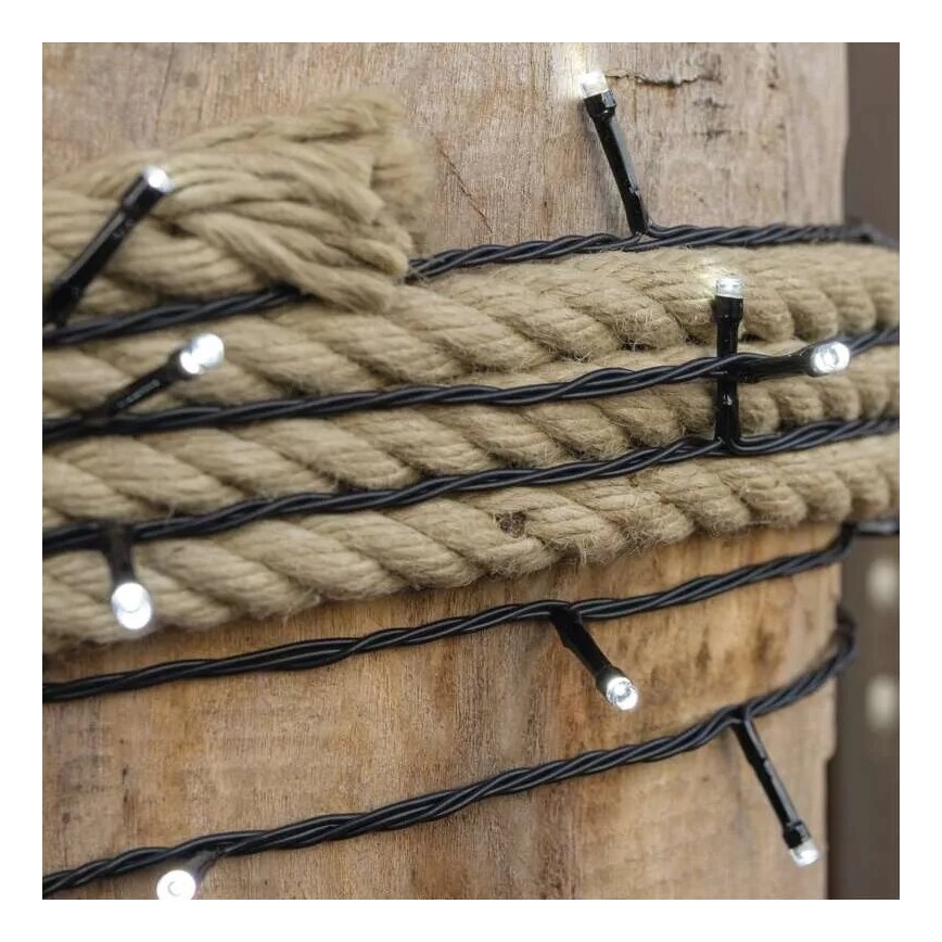 LED γιρλάντα εξωτερικού χώρου 100xLED/10m IP44 ψυχρό λευκό