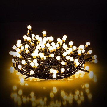 LED γιρλάντα εξωτερικού χώρου 100xLED/8 λειτουργίες 15m IP44 θερμό λευκό