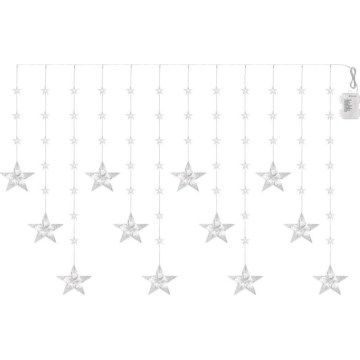 LED Γιρλάντα εξωτερικού χώρου 120xLED/8 λειτουργίες 3xAA 1,7 m IP44 ψυχρό λευκό