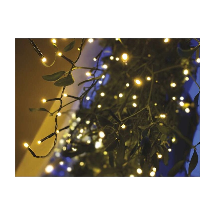 LED γιρλάντα εξωτερικού χώρου 200xLED/8 λειτουργίες 8,6m IP44 ζεστό λευκό