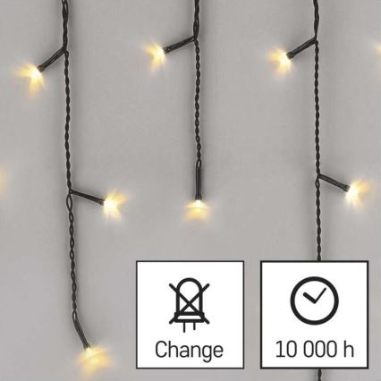 LED γιρλάντα εξωτερικού χώρου 200xLED/8 λειτουργίες 8,6m IP44 ζεστό λευκό