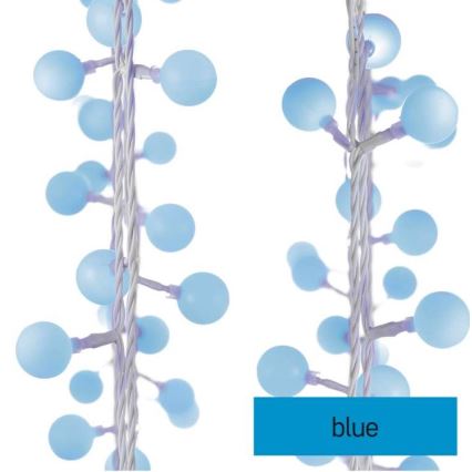 LED γιρλάντα εξωτερικού χώρου 40xLED/9m IP44 μπλε