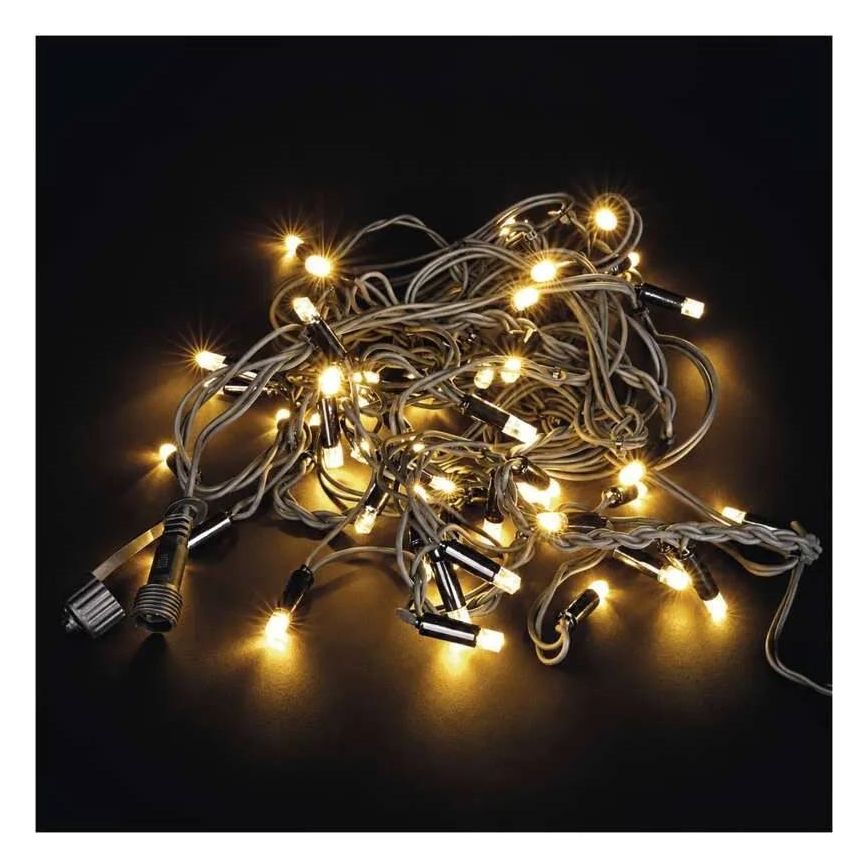 LED γιρλάντα εξωτερικού χώρου 50xLED/3x0,4m IP44 θερμό λευκό