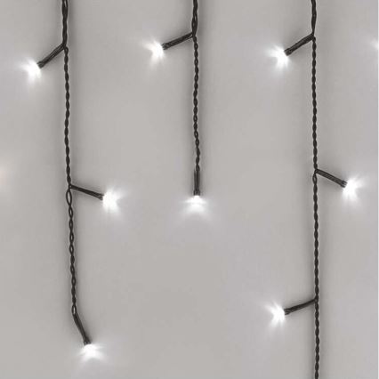 LED γιρλάντα εξωτερικού χώρου 600 LED, 8 λειτουργίες, 15 m, IP44, ψυχρό λευκό