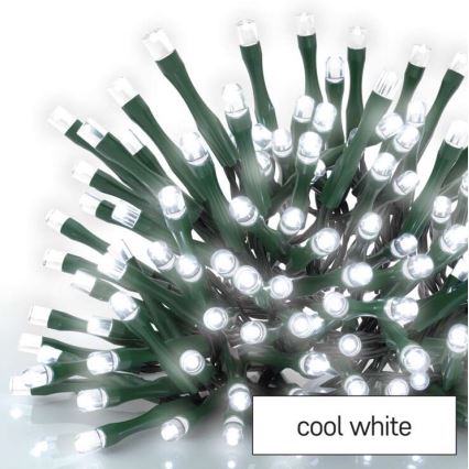 LED γιρλάντα εξωτερικού χώρου 600 LED, 8 λειτουργίες, 15 m, IP44, ψυχρό λευκό