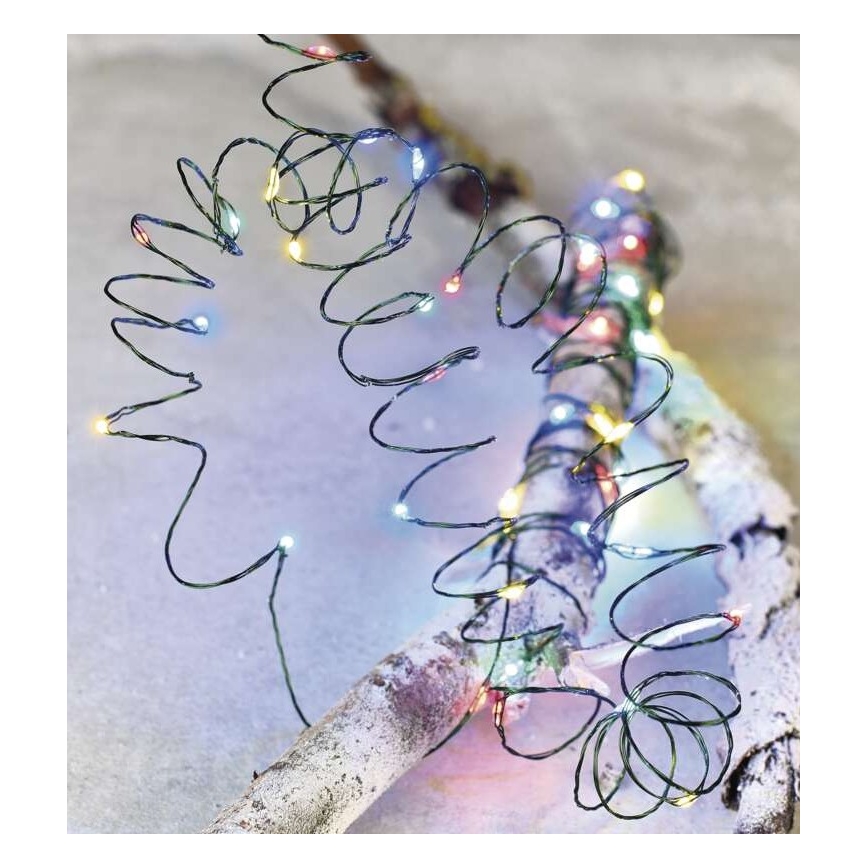 LED  γιρλάντα εξωτερικού χώρου 75xLED/12,5m IP44 πολύχρωμη