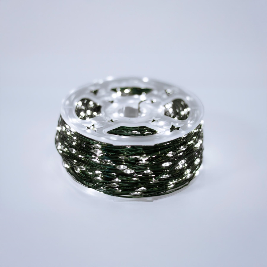 LED χριστουγεννιάτικη γιρλάντα εξωτερικού χώρου 1500 LED/230V, 8 λειτουργίες, 153 m, IP44, ψυχρό λευκό + τηλεχειριστήριο