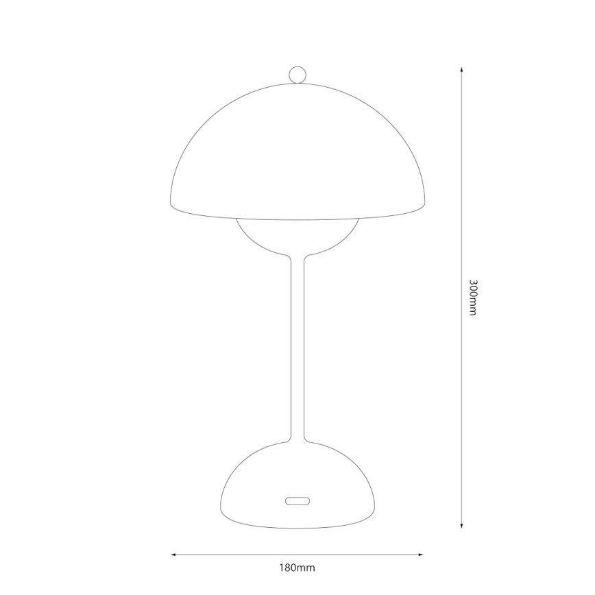 LED επαναφορτιζόμενη επιτραπέζια λάμπα αφής COSTA LED/3W/5V 2400 mAh 3000-6000K λευκή
