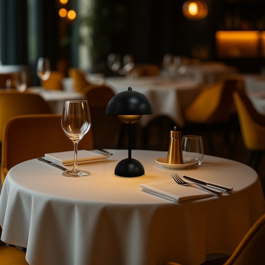 LED Επαναφορτιζόμενη επιτραπέζια λάμπα αφής COSTA LED/3W/5V 2400 mAh 3000-6000K μαύρη