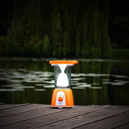 LED Dimming επαναφορτιζόμενο ηλιακό φωτιστικό με λειτουργία power bank LED/230V 710 γυαλιστερό 1600 mAh