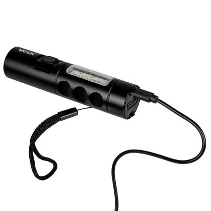 LED Φορητός Φακός με Ρυθμιζόμενη Φωτεινότητα και Κόκκινο Φως LED/5W/5V IPX4 250 lm 2000 mAh