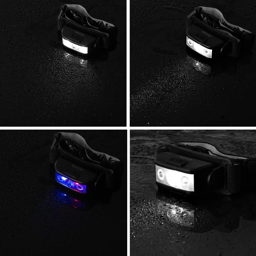 LED Ρυθμιζόμενος Φακός Κεφαλής Επαναφορτιζόμενος 3xLED/5V IPX4 100 lm 1200 mAh